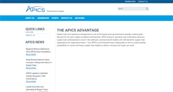 Desktop Screenshot of apics-centralcoast.org