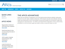 Tablet Screenshot of apics-centralcoast.org